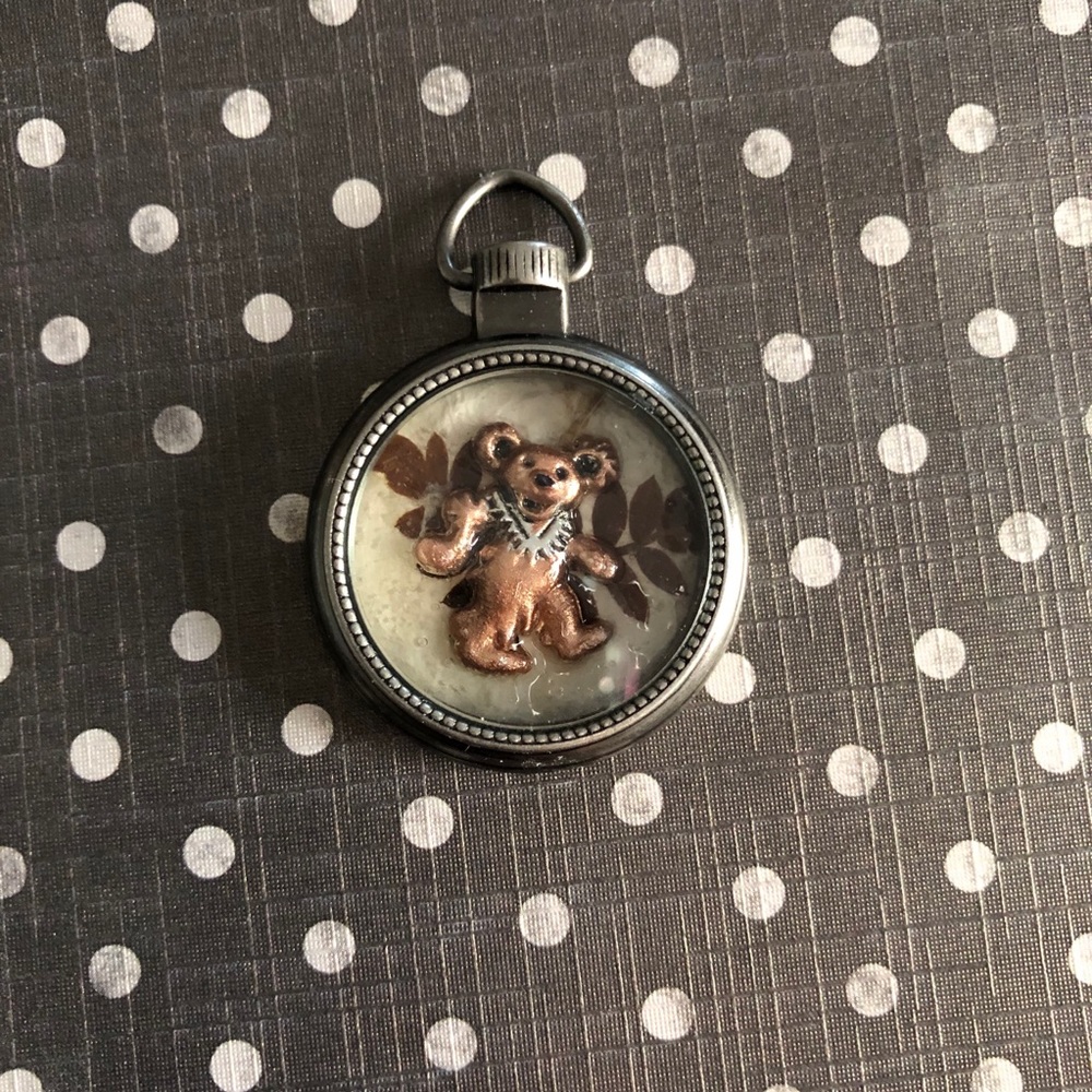 Dancing Bear Grateful Dead Shadowbox Pendant oOaK